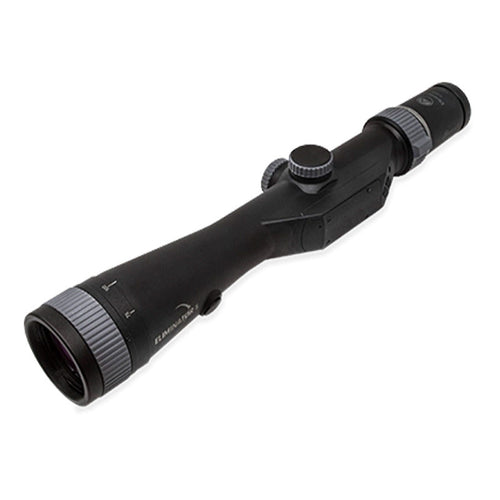 Burris Eliminator 5 5-20x50 LaserScope viewed from the front with the laser windows