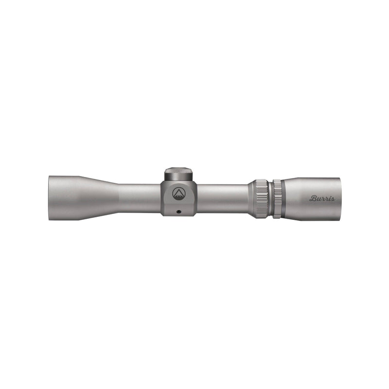 Burris 2-7x32mm handgun scope with the Plex reticle in a polished nickel finish