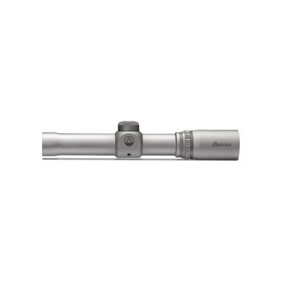 Burris 2x20mm handgun scope with the Plex reticle in a polished nickel finish