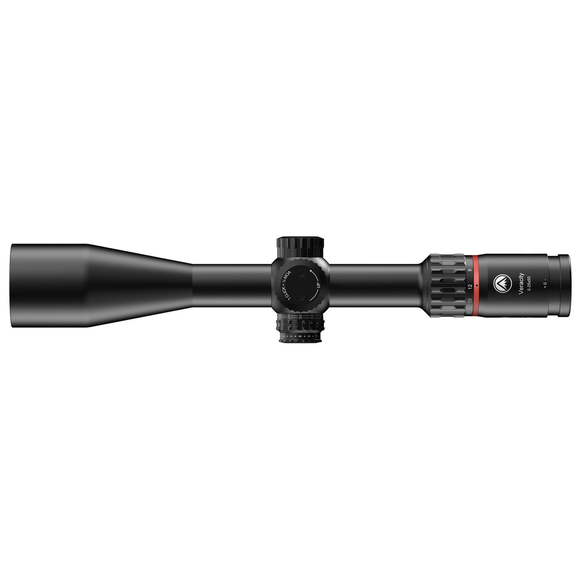 Burris Veracity 5-25x50 rifle scope with a first focal plane reticle that scales with magnification