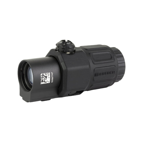 EOTech G33 3x magnifier supplied without a mount in matte black for use behind an EOTech holographic weapon sight