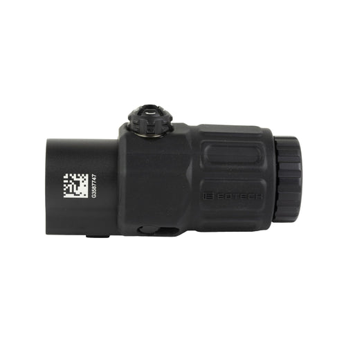 EOTech G33 3x magnifier supplied without a mount in matte black with tool-free windage and elevation adjustment