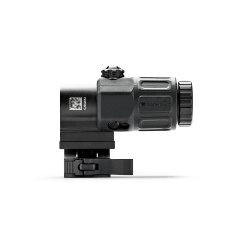 EOTech G33 3x magnifier on the flip-to-side STS mount in matte black for use behind an EOTech holographic weapon sight