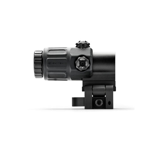 EOTech G33 3x magnifier on the flip-to-side STS mount in matte black with tool-free windage and elevation adjustment
