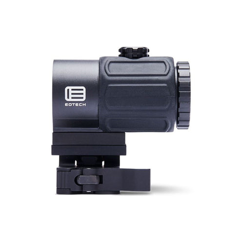 EOTech G43 3x magnifier on the flip-to-side STS mount in matte black with tool-free windage and elevation adjustment