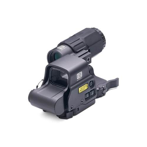 EOTech HHS V holographic hybrid sight system with the magnifier on a flip-to-side STS mount