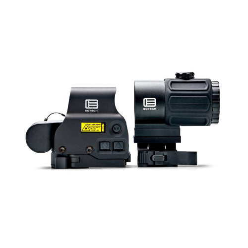 EOTech HHS VI holographic hybrid sight system with the magnifier on a flip-to-side STS mount