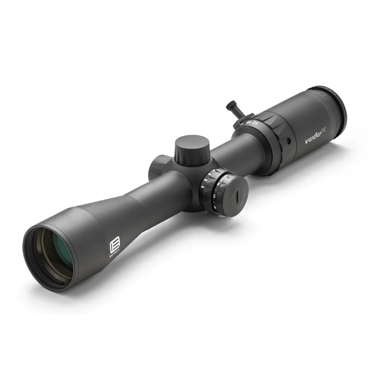 EOTech Vudu X 2-12x40 rifle scope in black, part number VDX2-12SFDP1