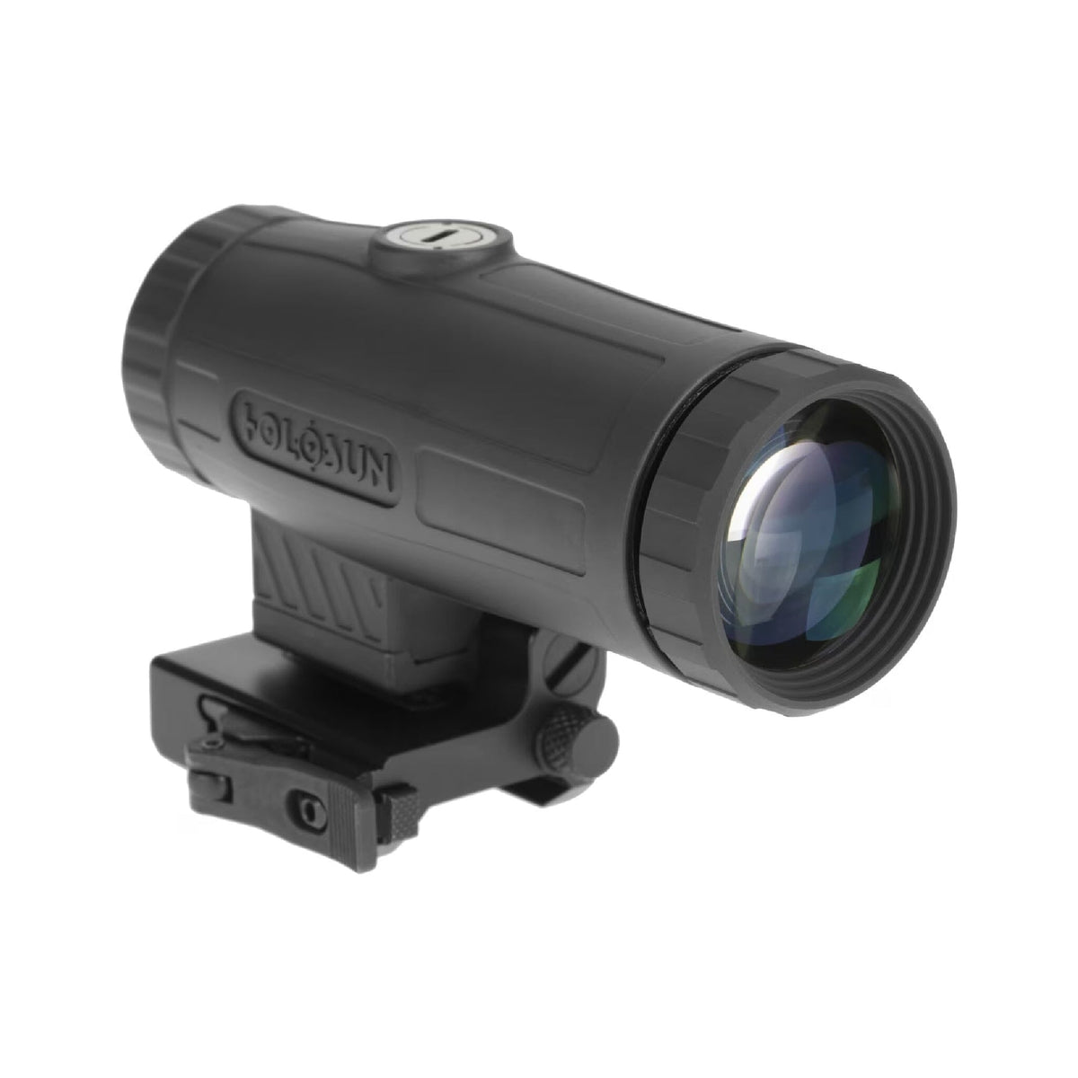 Holosun HM3X 3x magnifier on a quick-detach mount for repeatable return to zero