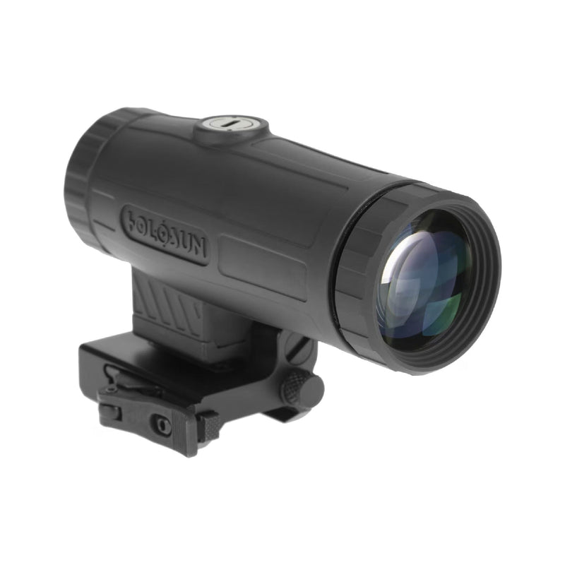 Holosun HM3X 3x magnifier on a quick-detach mount for repeatable return to zero