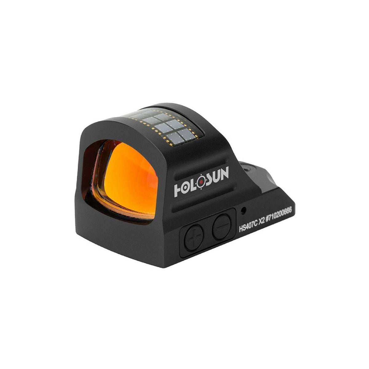 Holosun HS407C X2 red dot sight with a precise 2 MOA aiming dot