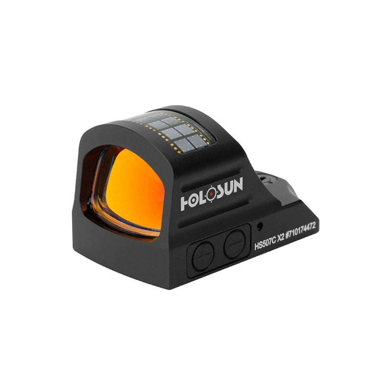 Holosun HS507C X2 red dot sight with a switchable multi-reticle system of dot, circle or circle-dot