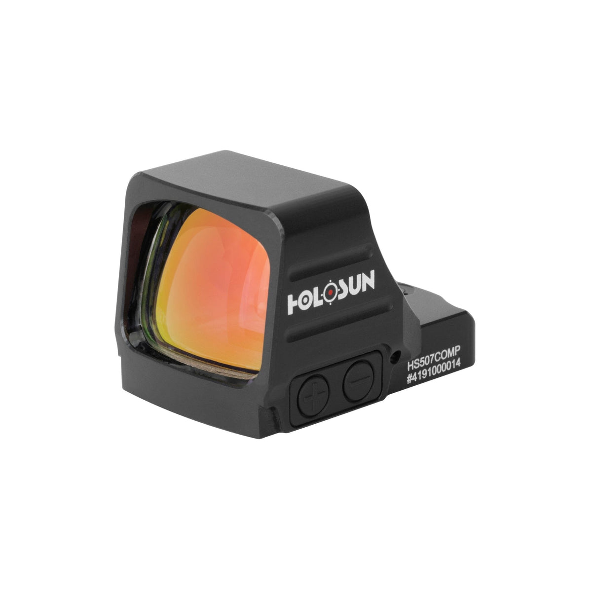 Holosun HS507COMP red dot sight with a competition reticle system tuned for fast transitions