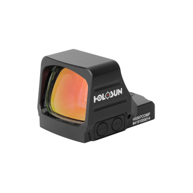 Holosun HS507COMP red dot sight with a competition reticle system tuned for fast transitions