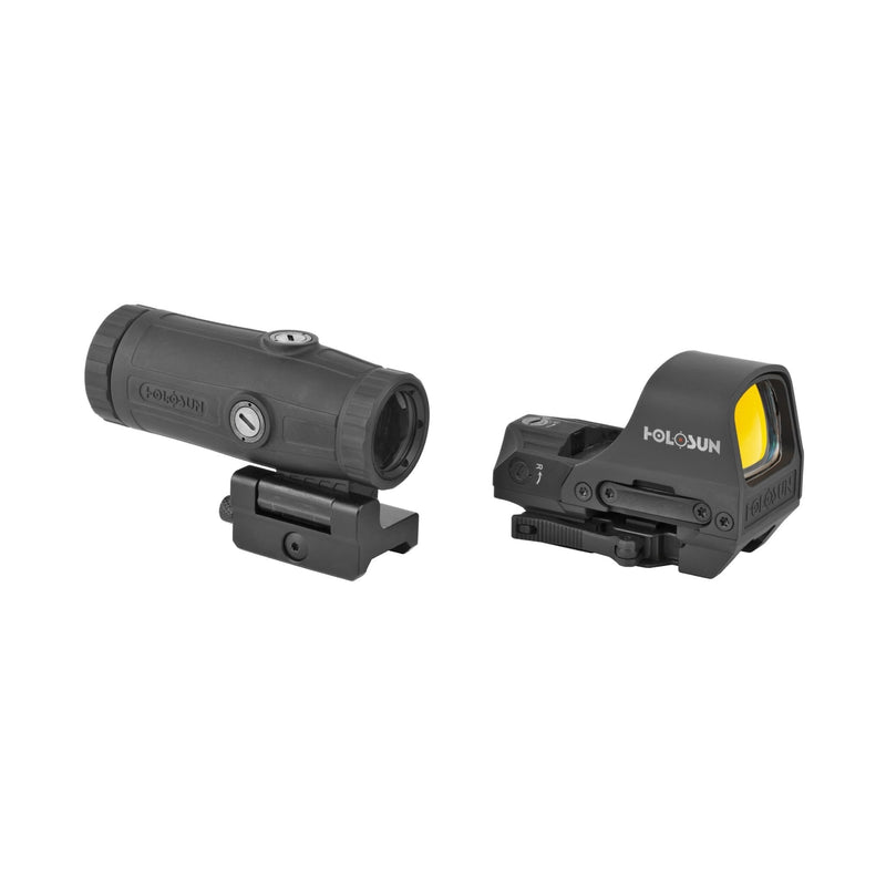 Holosun HS510C red dot sight and HM3X magnifier combo with a switchable multi-reticle system of dot, circle or circle-dot