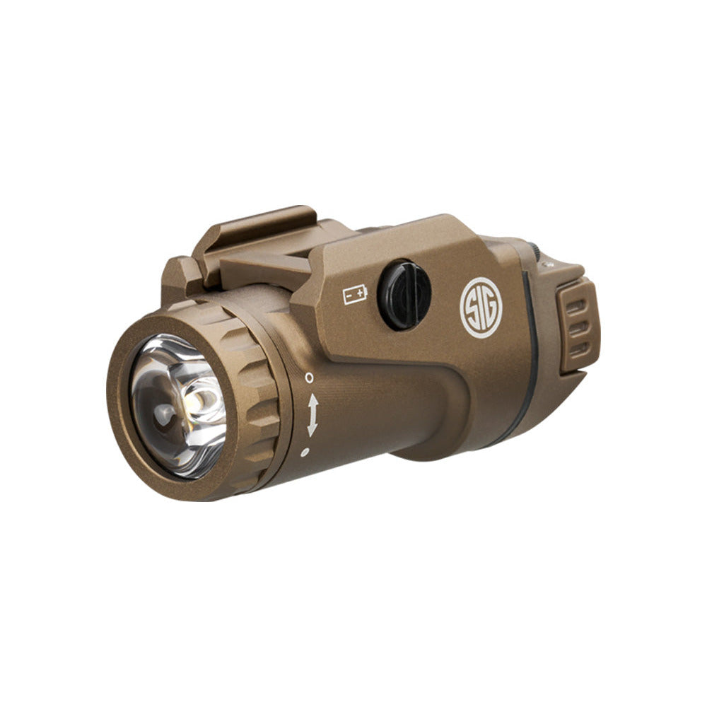 SIG Sauer FOXTROT1X 450 lumen rail-mounted weapon light in FDE