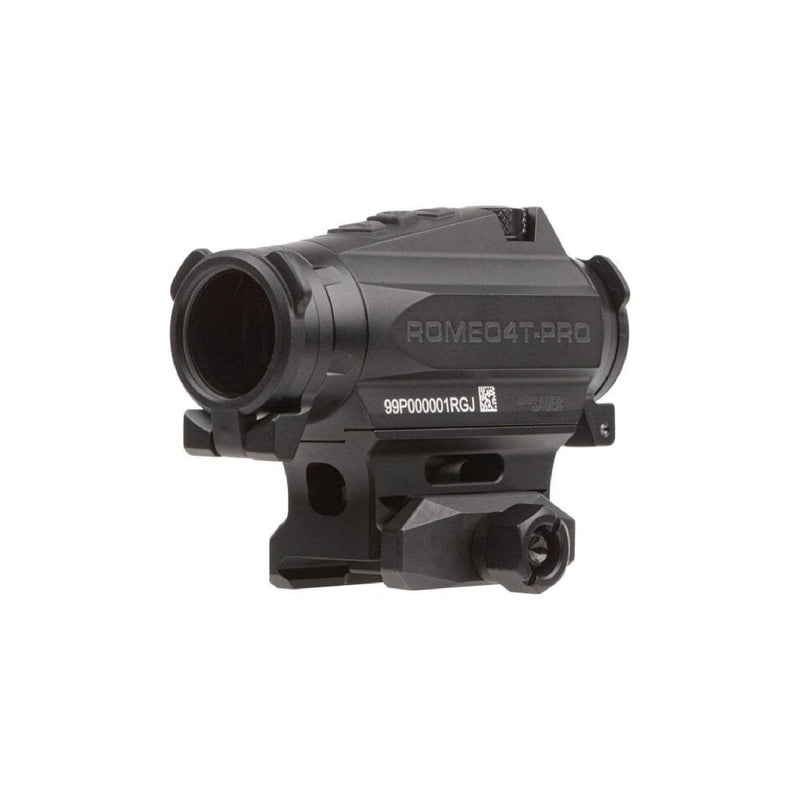 SIG Sauer ROMEO4T-PRO red dot sight with ballistic circle dot reticle in matte black