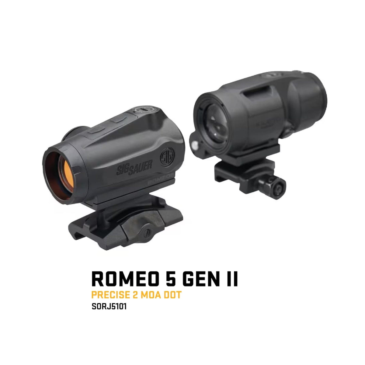 SIG Sauer ROMEO5 Gen II red dot sight and JULIET3-Micro magnifier combo