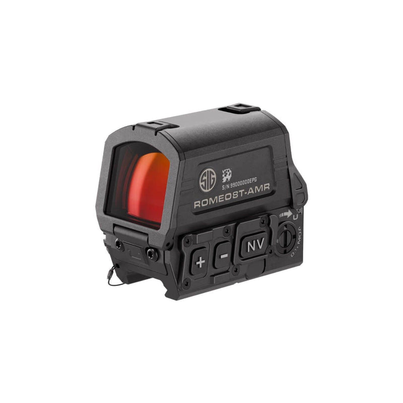 SIG Sauer ROMEO8T-AMR red dot sight with quad ballistic circle dot 2.0 reticle in matte black