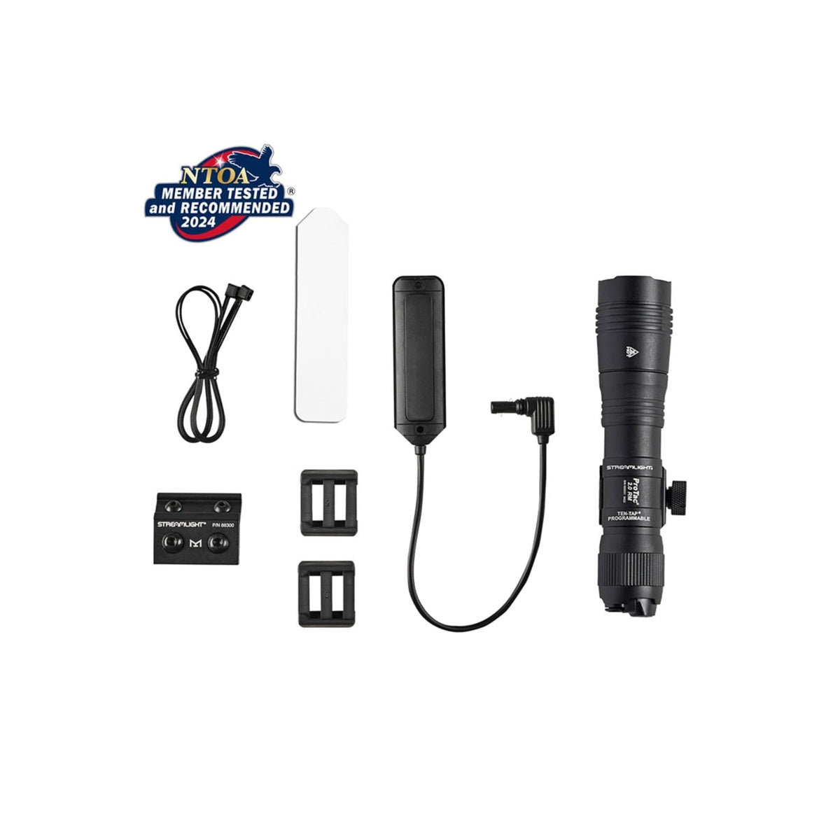 Streamlight ProTac 2.0 Rail Mount weapon light system with 2000 lumens of white light on high