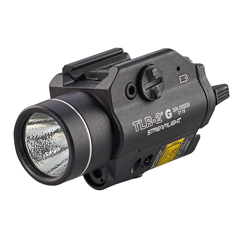 Streamlight TLR-2 G 300 lumen weapon light with green laser in black (part 69250)