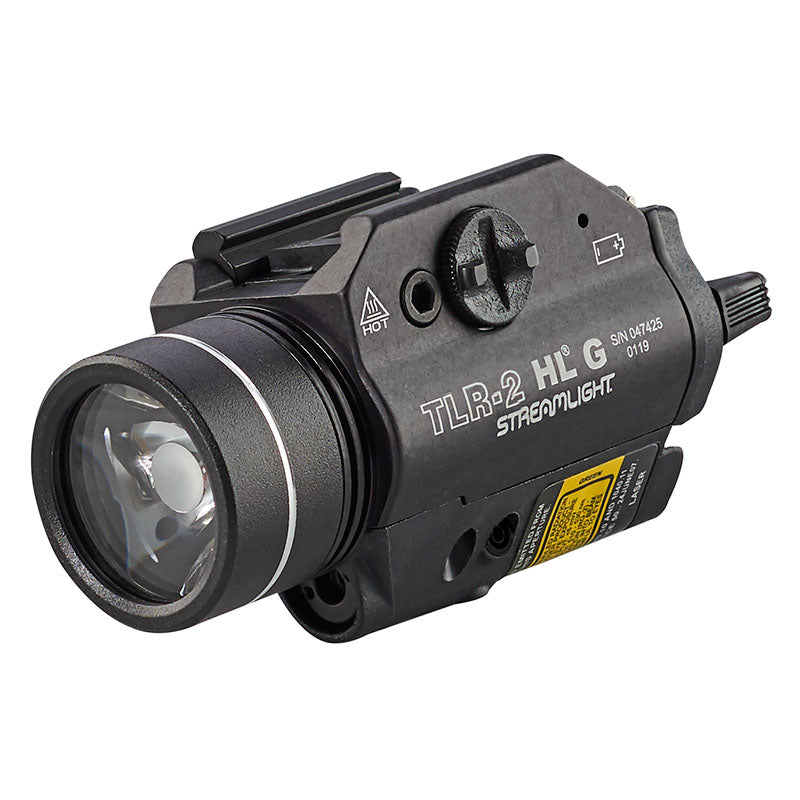 Streamlight TLR-2 HL G 1000 lumen weapon light with green laser in black (part 69265)