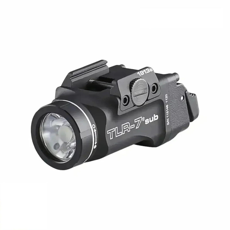 Streamlight TLR-7 X sub weapon light for 1913 short rail pistols with 725 lumens and 7,700 candela
