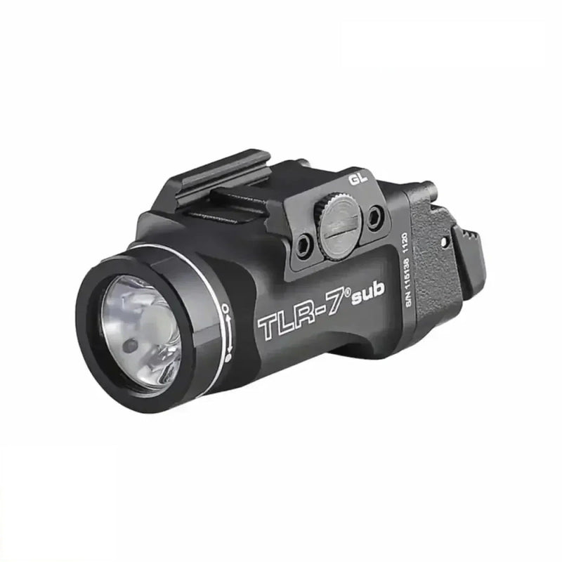 Streamlight TLR-7 X sub weapon light for the Glock 43X and 48 with 725 lumens and 7,700 candela
