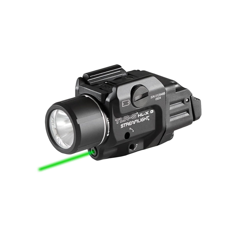 Streamlight TLR-8 HL-X G USB weapon light with a green aiming laser and 1000 lumen white LED