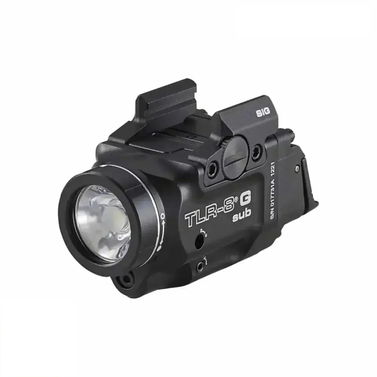 Streamlight TLR-8 X G sub weapon light with green laser for the SIG Sauer P365 at 500 lumens