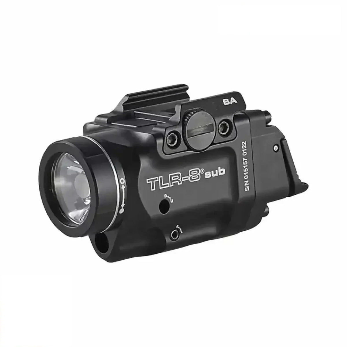 Streamlight TLR-8 X sub weapon light with red laser for 1913OS rail pistols at 500 lumens