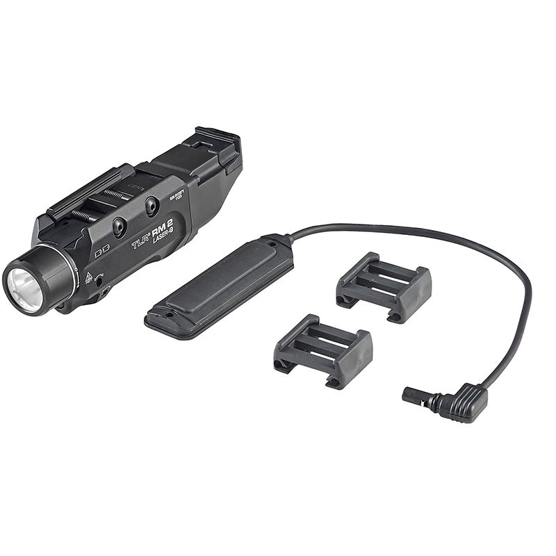 Streamlight TLR RM 2 Laser-G rail mounted lighting system, 1000 lumens with green laser, black (part 69453)