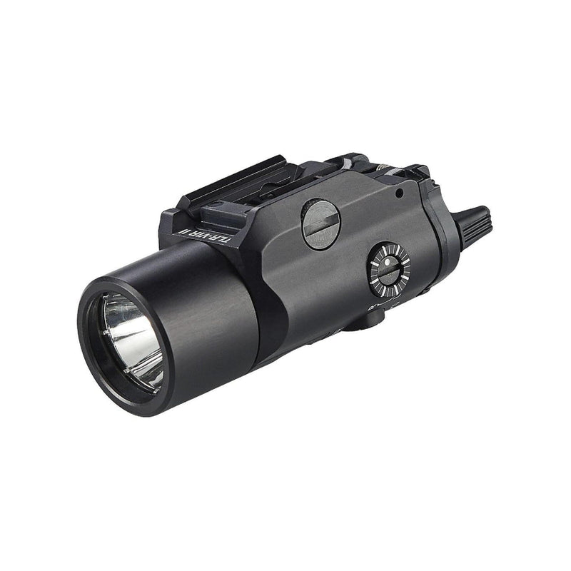 Streamlight TLR-VIR II weapon light in black with a 300-lumen white LED, IR illuminator and IR laser