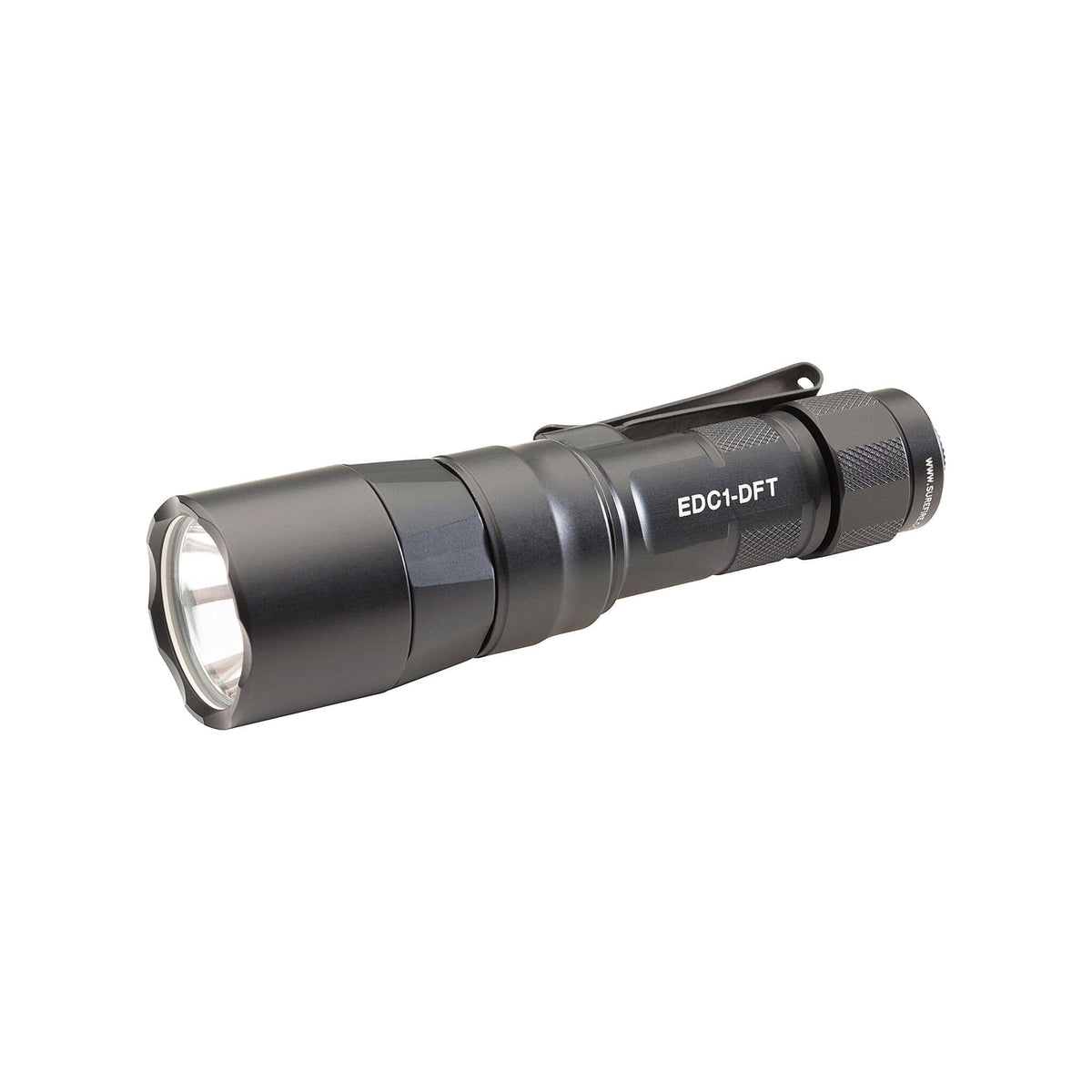 SureFire EDC1-DFT Turbo Dual Fuel tactical flashlight producing 650 lumens in black