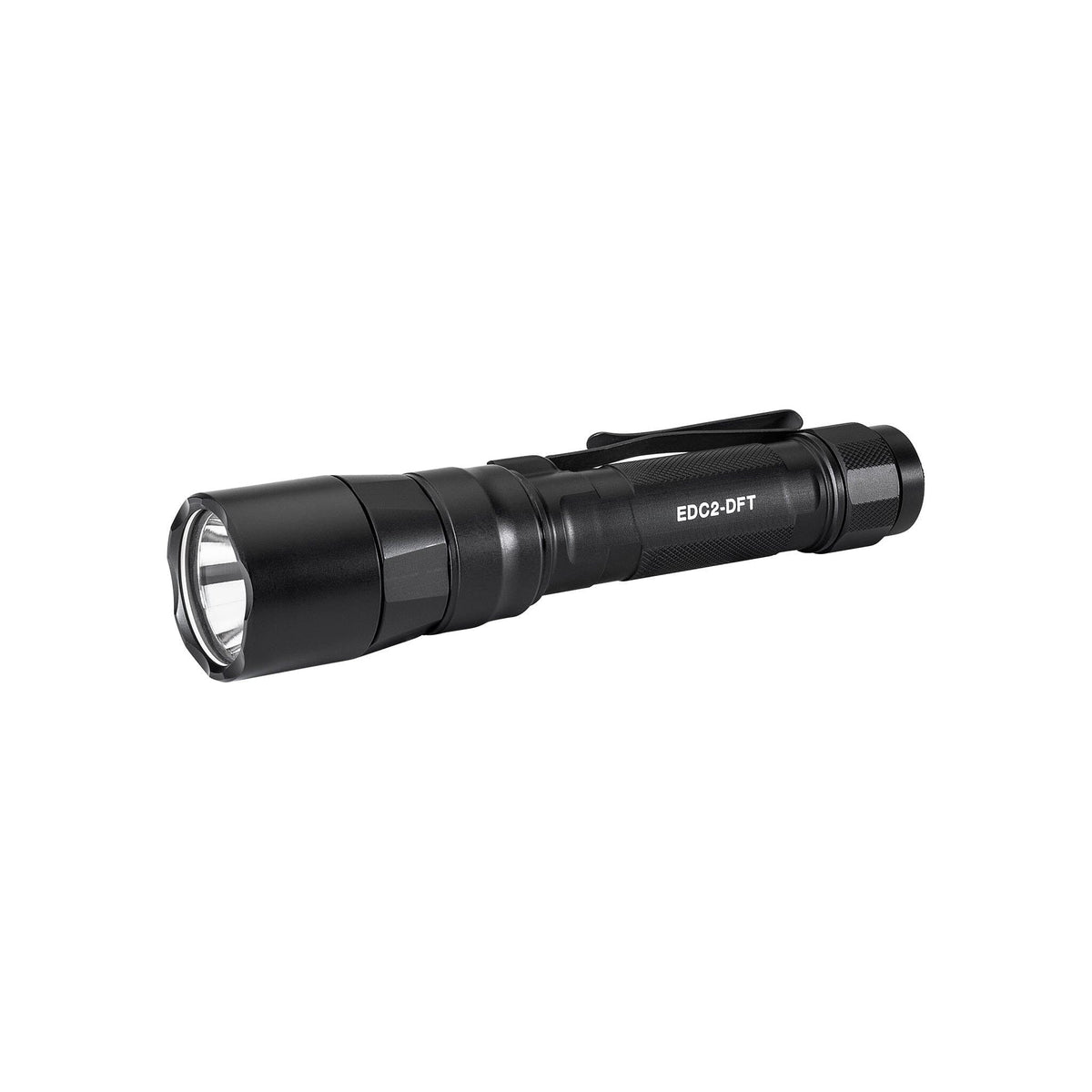 SureFire EDC2-DFT Turbo Dual Fuel tactical flashlight producing 1200 lumens in black
