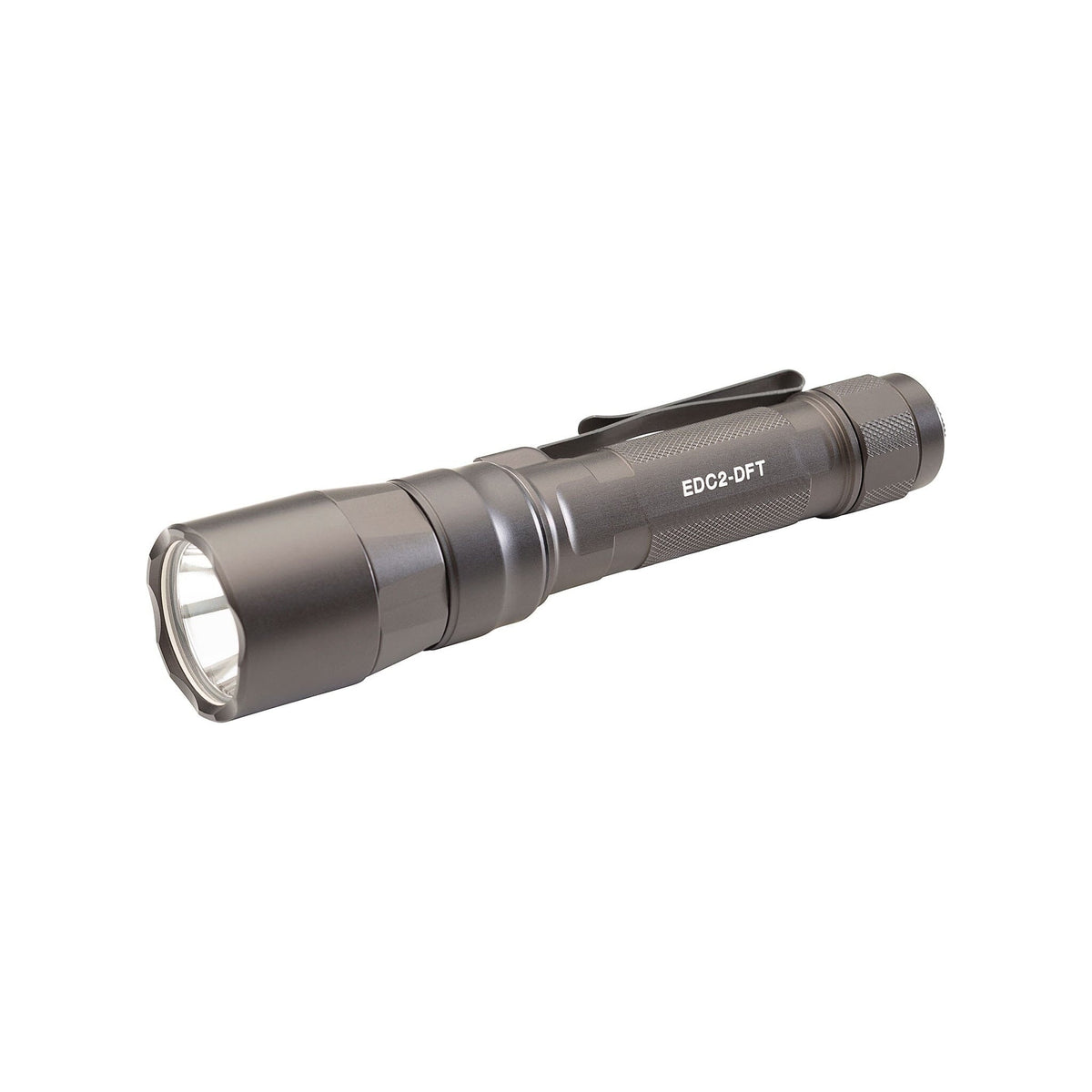 SureFire EDC2-DFT Turbo Dual Fuel tactical flashlight producing 1200 lumens in a hard anodised finish