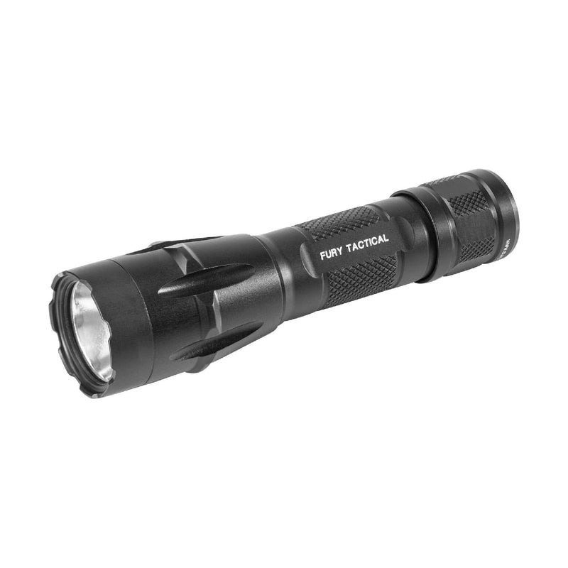 SureFire Fury Dual Fuel tactical flashlight producing 1500 lumens with high candela throw