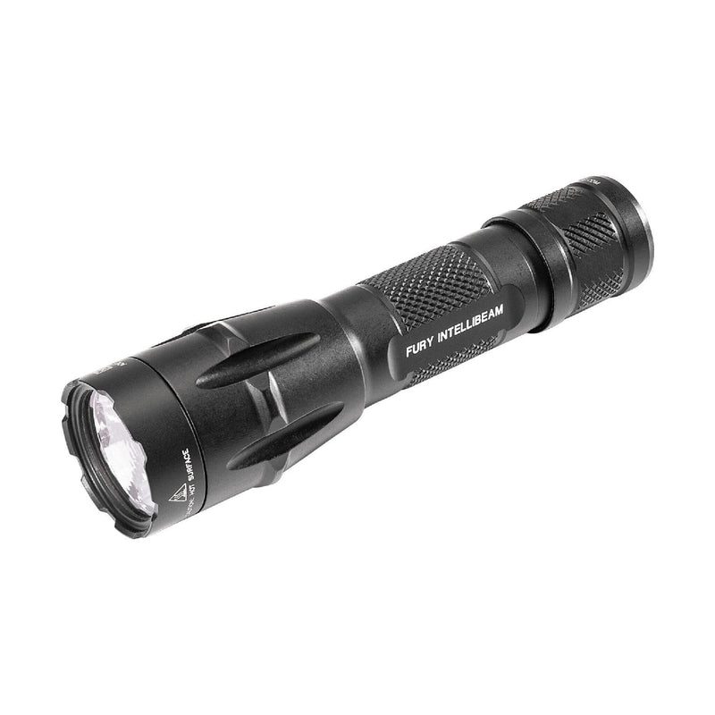 SureFire Fury IntelliBeam Dual Fuel tactical flashlight adjusting automatically between 15 and 1500 lumens