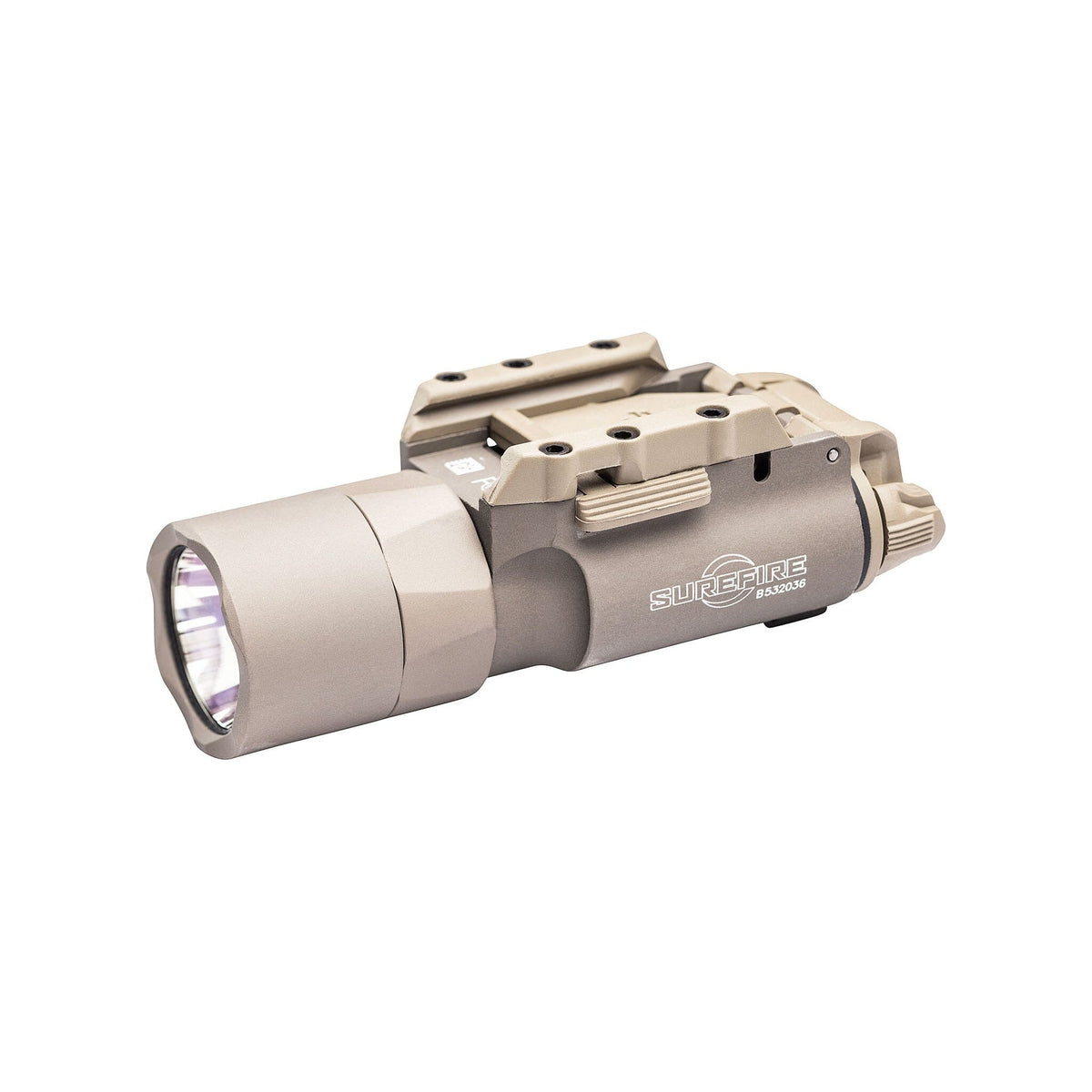 SureFire X300T-A Turbo weapon light in tan with high candela turbo throw for pistols