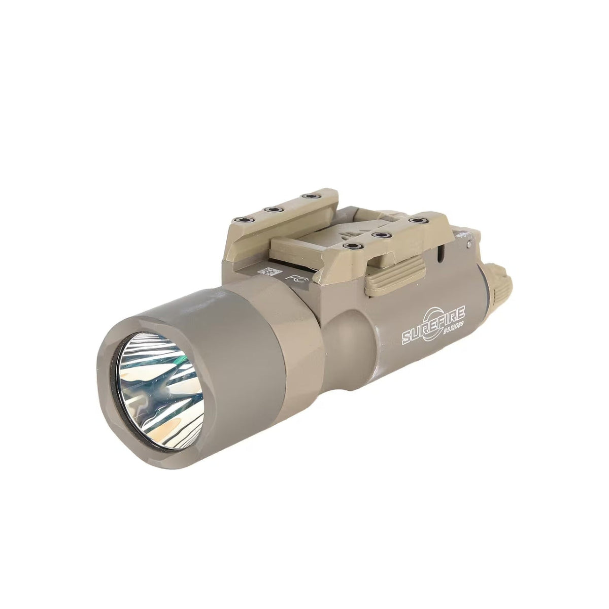SureFire X300T-B Turbo weapon light in tan with high candela turbo throw for pistols