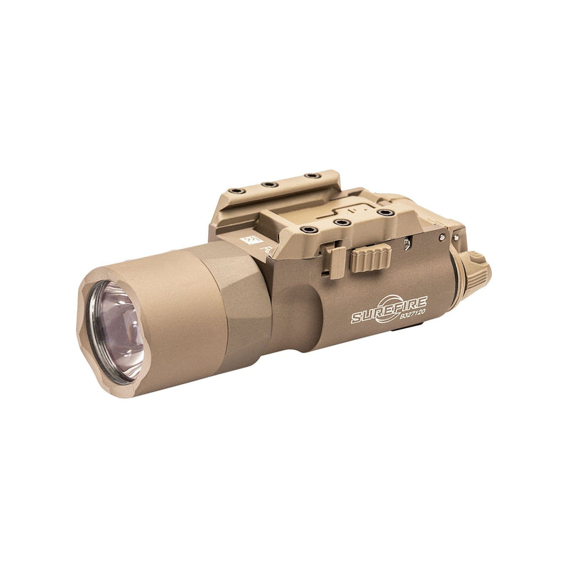 SureFire X300U-A Ultra weapon light in tan producing 1000 lumens for pistol use