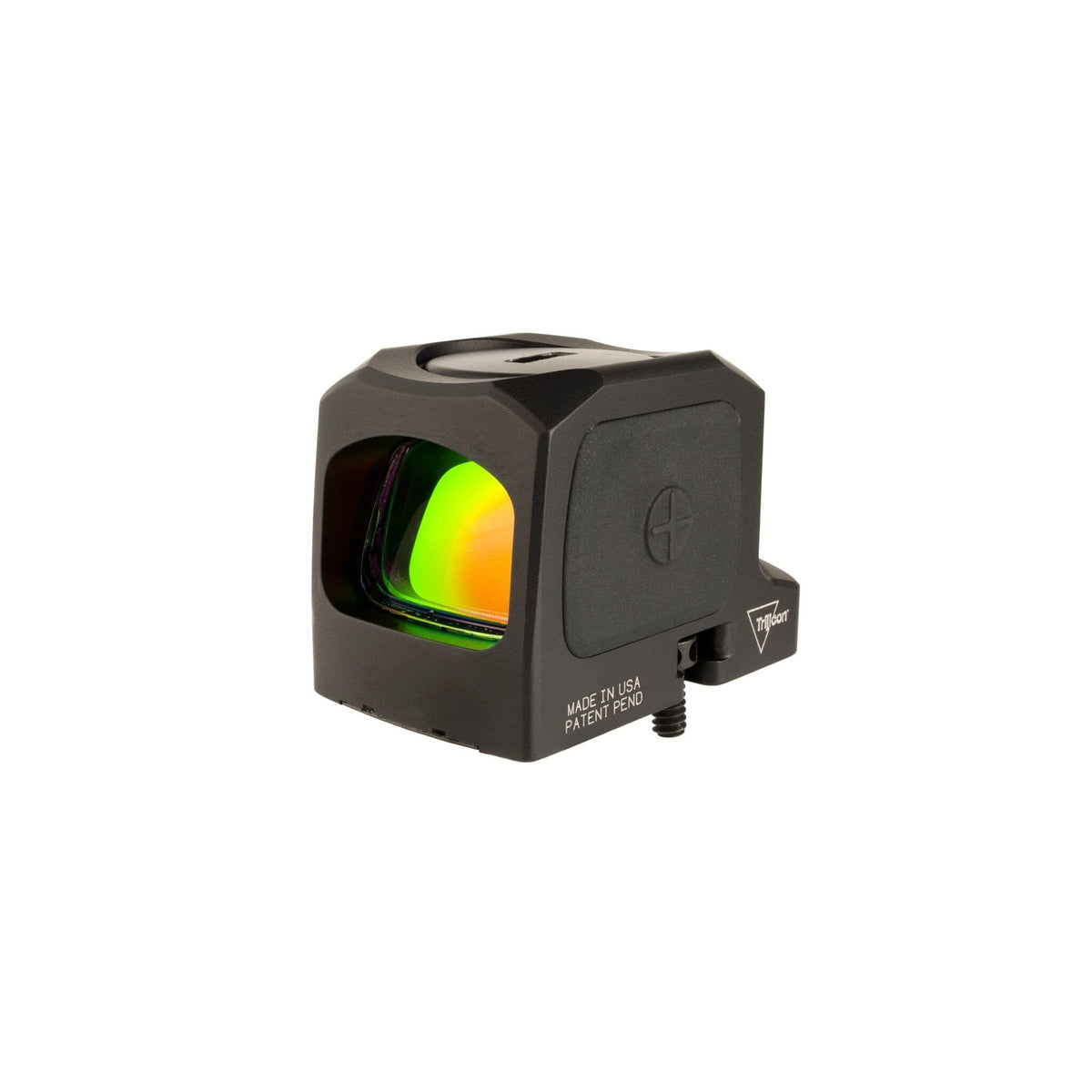 Trijicon RCR red dot sight with a 3.25 MOA dot behind an enclosed emitter